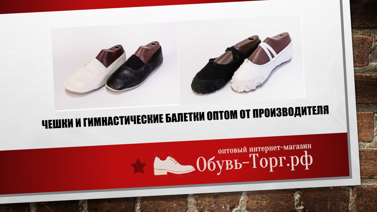 Чешки и гимнастические балетки оптом