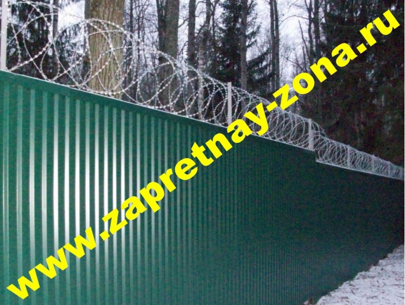 Колючая проволока Егоза в Великом Новгороде. Монтаж. Поставка материалов.