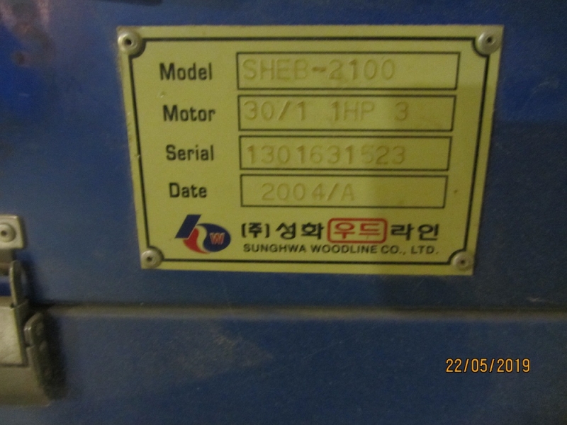 Станок кромкооблицовочный модели SHEEB 2100. 2003 года.