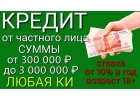 Кредит от частного лица на индивидуальных условиях, любая ситуация