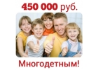 Деньги в день обращения. Помощь многодетным семьям